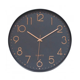 Relï¿½gio Parede Preto 35x35cm