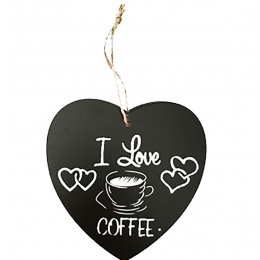 Enfeite Decorativo Mdf Coração  - I LOVE CAFE
