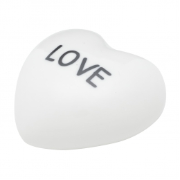 Decor Porcelana Heart Cute Love Branco 