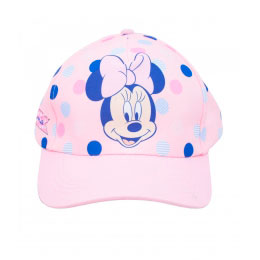 Bonï¿½ Infantil  Rosa com Bolinhas Minnie