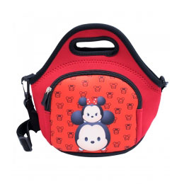 Bolsa Tï¿½rmica Vermelha Mickey e Minnie com Alï¿½a TsumTsum